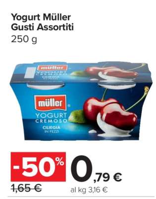 Yogurt Müller Gusti Assortiti