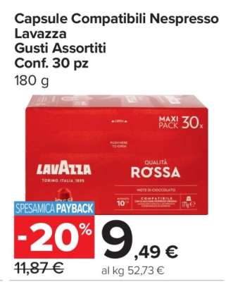 Capsule Compatibili Nespresso Lavazza Gusti Assortiti Conf. 30 pz