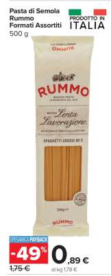 Pasta di Semola Rummo Formati Assortiti