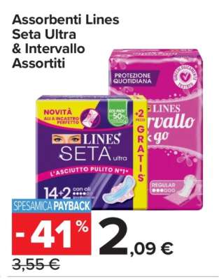Assorbenti Lines Seta Ultra & Intervallo Assortiti
