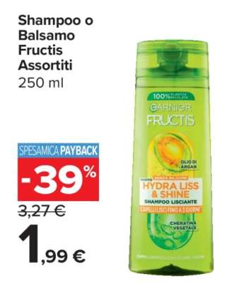 Shampoo o Balsamo Fructis Assortiti