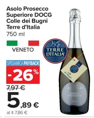 Asolo Prosecco Superiore DOCG Colle dei Bugni Terre d’Italia
