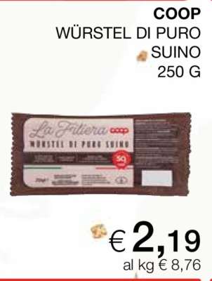 COOP Würstel di puro suino