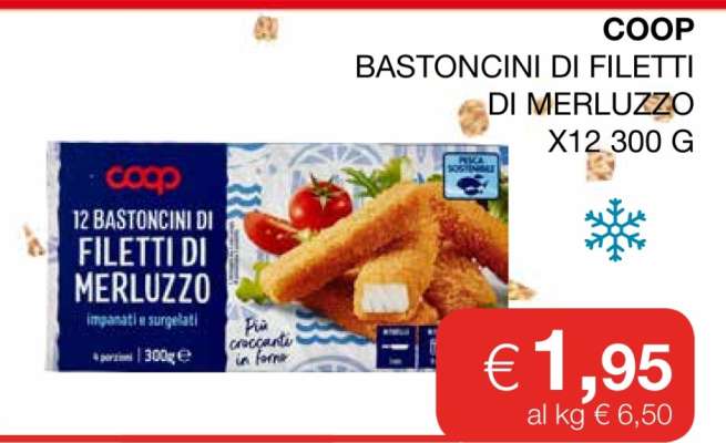 COOP Bastoncini di Filetti di Merluzzo