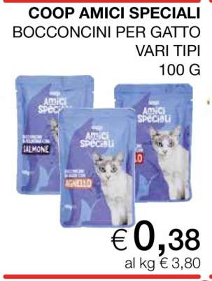 COOP AMICI SPECIALI BOCCONCINI PER GATTO