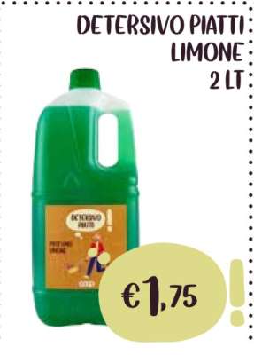 DETERSIVO PIATTI LIMONE 2 LT