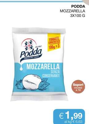 PODDA MOZZARELLA