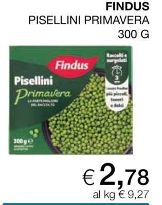 FINDUS PISELLINI PRIMAVERA 300 G