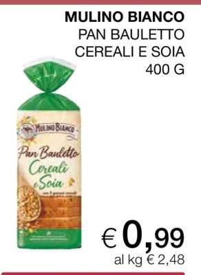 MULINO BIANCO Pan Bauletto cereali e soia