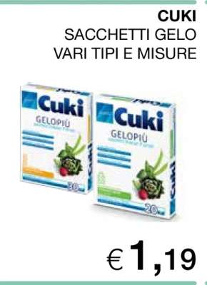 CUKI Sacchetti Gelo