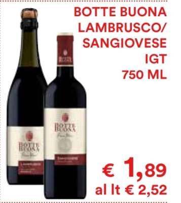 BOTTE BUONA LAMBRUSCO/SANGIOVESE IGT