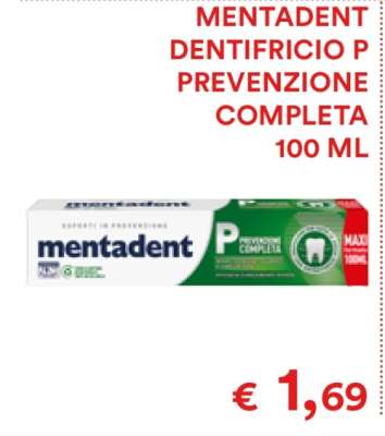 MENTADENT DENTIFRICIO P PREVENZIONE COMPLETA 100 ML