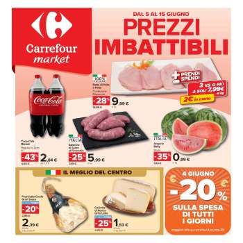 Volantino Carrefour - 5/6/2026 - 15/6/2026.