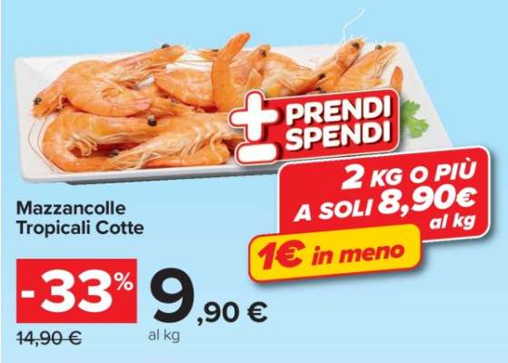 Mazzancolle Tropicali Cotte