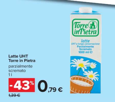 Latte UHT Torre in Pietra