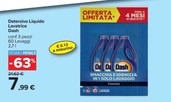 DETERSIVO LIQUIDO LAVATRICE DASH