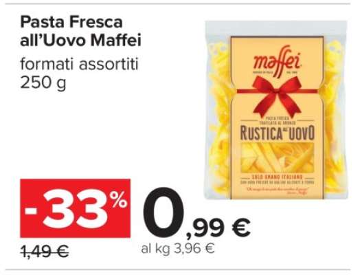 Pasta Fresca All’Uovo Maffei