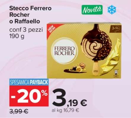 Stecco Ferrero Rocher o Raffaello