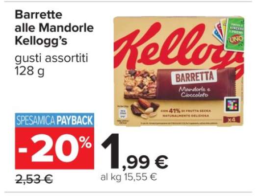 Barrette alle Mandorle Kellogg’s
