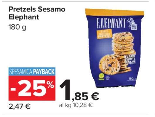 Pretzels Sesamo Elephant