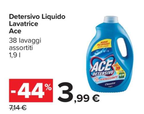 DETERSIVO LIQUIDO LAVATRICE ACE