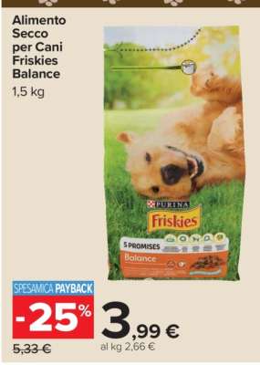 ALIMENTO SECCO PER CANI FRISKIES BALANCE