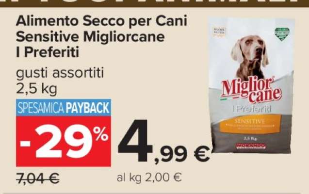 Alimento Secco per Cani Sensitive Migliorcane I Preferiti