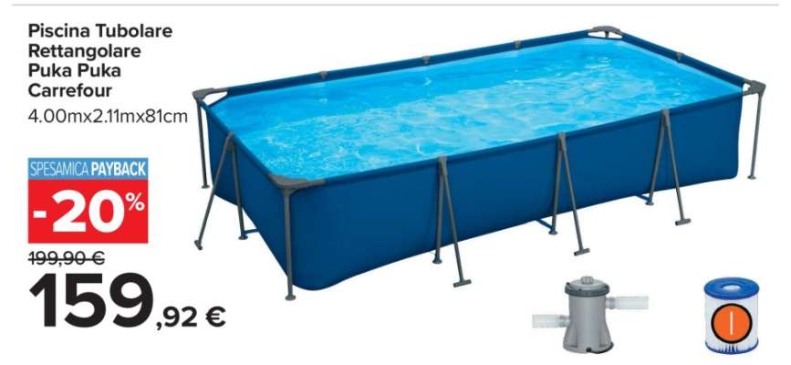 Piscina Tubolare Rettangolare Puka Puka Carrefour