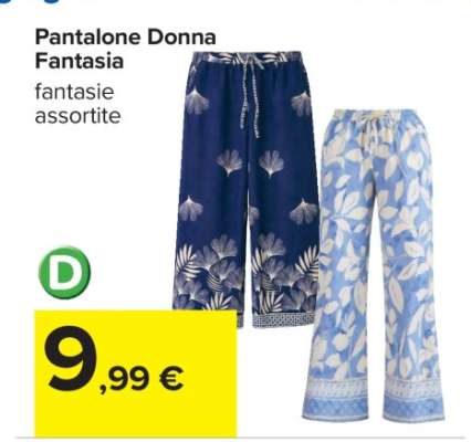 PANTALONE DONNA FANTASIA