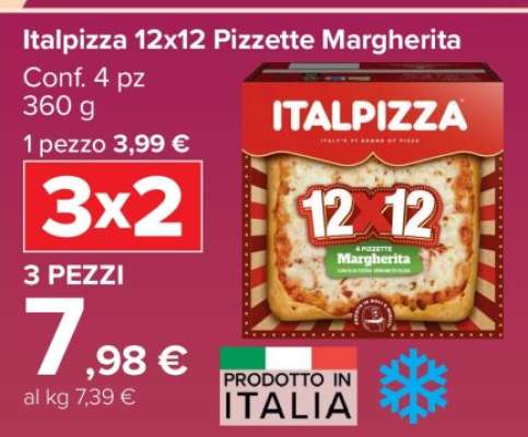 Italpizza 12x12 Pizzette Margherita