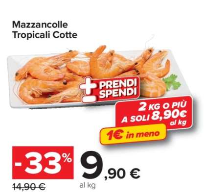 Mazzancolle Tropicali Cotte