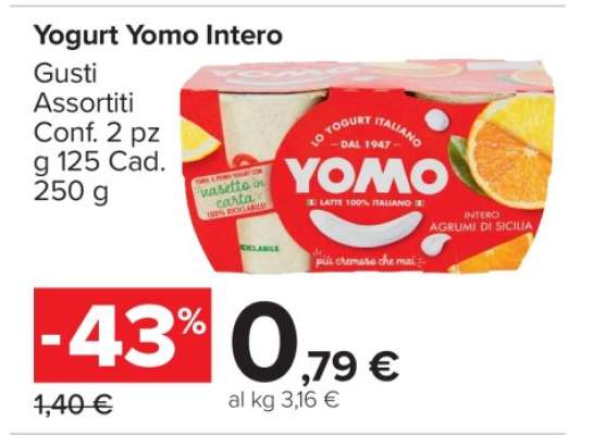 Yogurt Yomo Intero