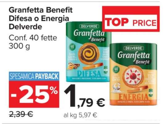 Granfetta Benefit Difesa o Energia Delverde