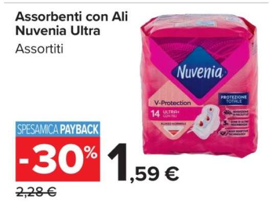 Assorbenti con Ali Nuvenia Ultra +