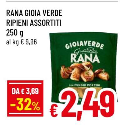 RANA GIOIA VERDE RIPIENI ASSORTITI