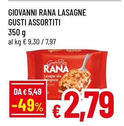 GIOVANNI RANA LASAGNE GUSTI ASSORTITI