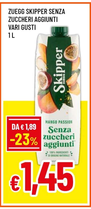 Zuegg Skipper Senza Zuccheri Aggiunti Vari Gusti