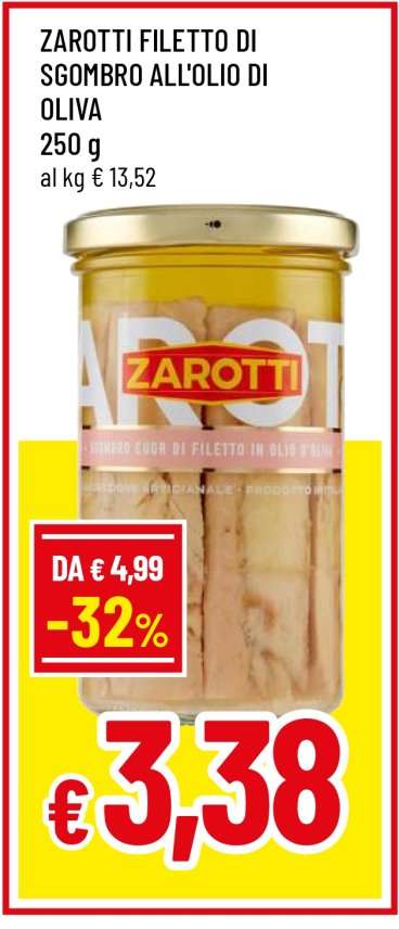ZAROTTI FILETTO DI SGOMBRO ALL'OLIO DI OLIVA