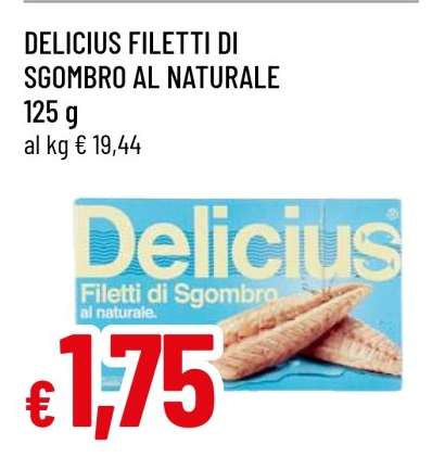 DELICIUS FILETTI DI SGOMBRO AL NATURALE
