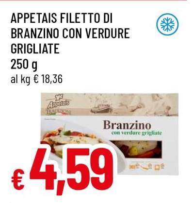 Appetais Filetto di Branzino con Verdure Grigliate