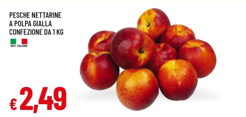 Pesche Nettarine a Polpa Gialla