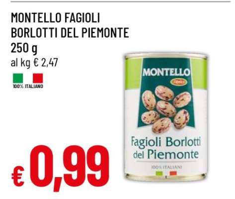 MONTELLO FAGIOLI BORLOTTI DEL PIEMONTE