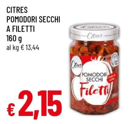 CITRES POMODORI SECCHI A FILETTI