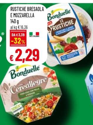Bonduelle Rustiche Bresaola e Mozzarella