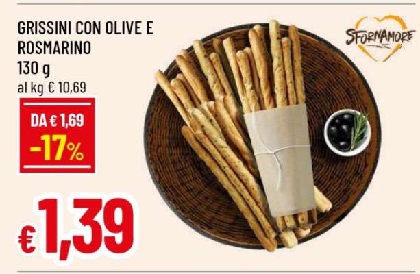 GRISSINI CON OLIVE E ROSMARINO