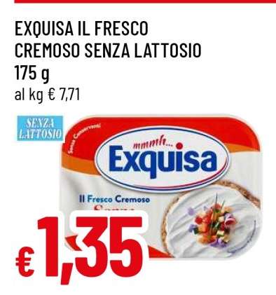 EXQUISA IL FRESCO CREMOSO SENZA LATTOSIO