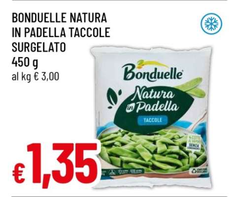 BONDUELLE NATURA IN PADELLA TACCOLE SURGELATO