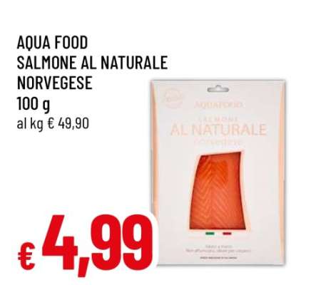 Aqua Food Salmone al Naturale Norvegese