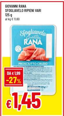 GIOVANNI RANA SFOGLIAVELO RIPIENI VARI