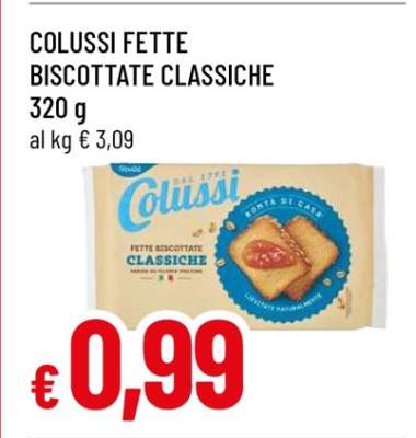COLUSSI FETTE BISCOTTATE CLASSICHE